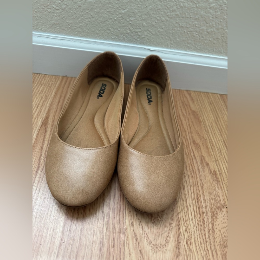 Soda Women's Ballet Flats • Round Toe • Gel Insole